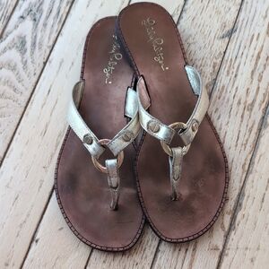 Lilly Pulitzer Gold Sandals